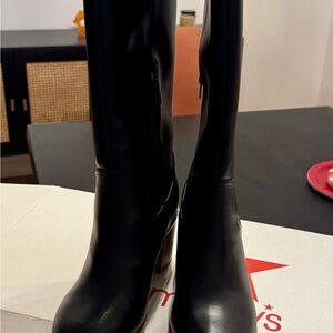 Black Women's Ullah Block Heel Dress Boots